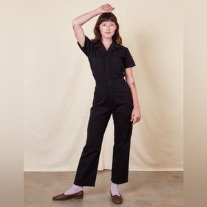 Big Bud Press Black Short Sleeve Jumpsuit